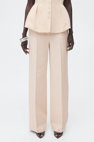 Pantalon droit costume - Nude