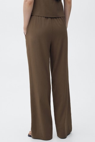 Pantalon droit nœud - Marron