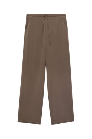 Pantalon droit nœud - Marron
