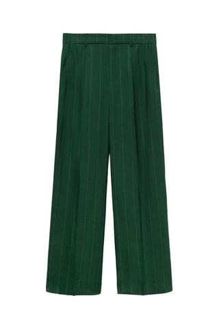 Pantalon Lyocell rayures - Vert