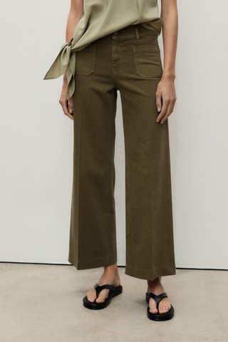 Jean wideleg poches - Kaki