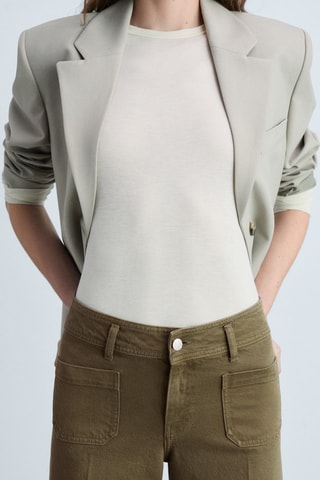 Jean wideleg poches - Kaki