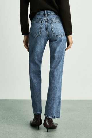 Matilda medium-rise straight-fit jeans - Bleu marine