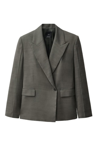 Veste costume oversize croisée - Kaki