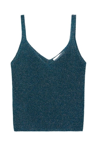 Top maille Lurex - Vert