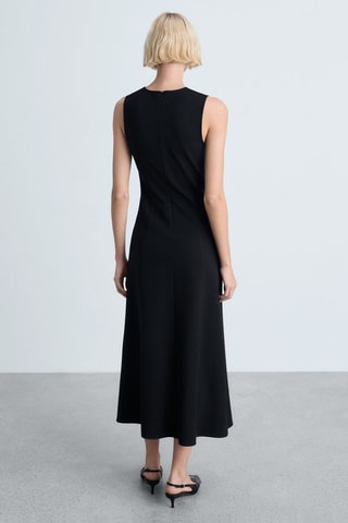 Robe midi évasée - Noir