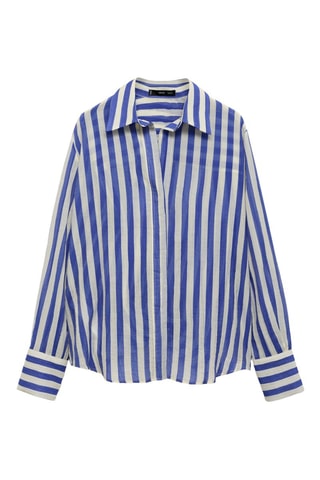 Chemise Lyocell rayures - Bleu ciel