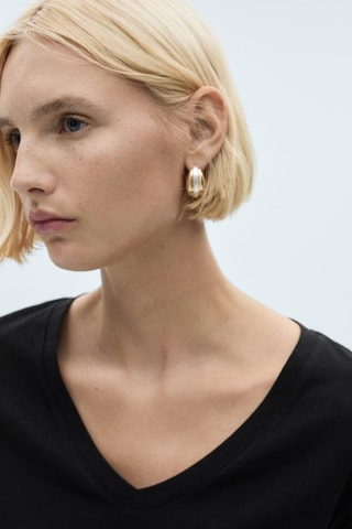 T-shirt coton manches courtes - Noir