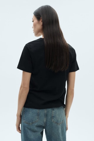 T-shirt coton manches courtes - Noir