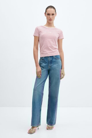 T-shirt logo en coton - Rouge