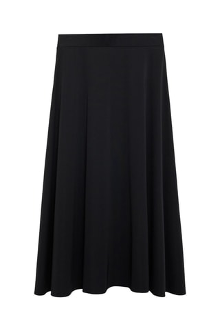 Jupe évasée maille - Noir