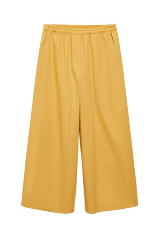 Jupe-culotte coton - Moutarde