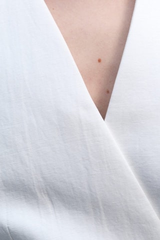 Blazer en mélange de lyocell et de lin - Ecru