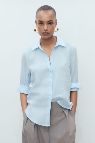 Chemisier - Bleu clair