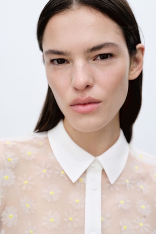 Chemisier - Blanc cassé