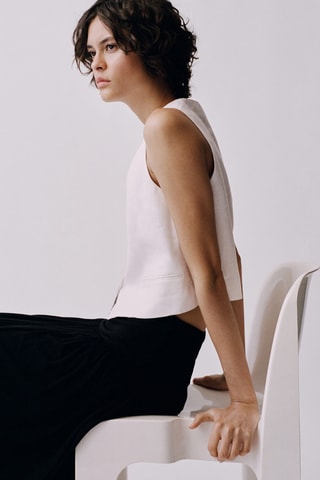 Gilet - Blanc cassé