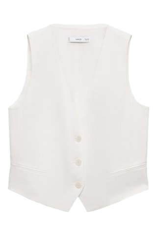 Gilet - Blanc cassé