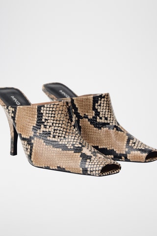 Mules à talons - Beige