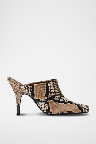 Mules à talons - Beige