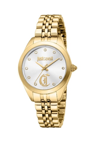 Stalen Quartz Horloge - Goudkleurig en Zilverkleurig