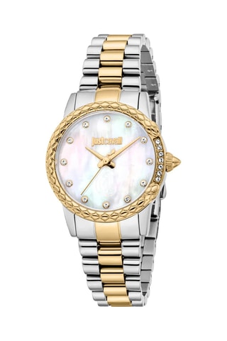 Stalen Quartz Horloge - Zilverkleurig en Goudkleurig