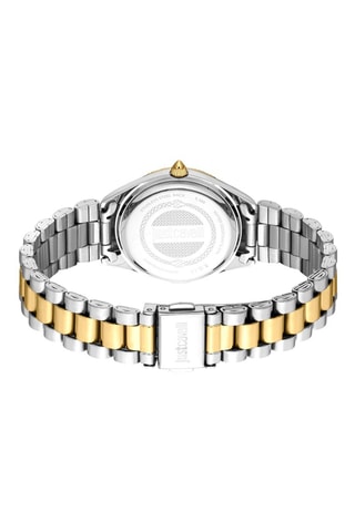 Stalen Quartz Horloge - Zilverkleurig en Goudkleurig