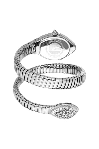 Stalen Quartz Horloge met Tsjechische Kristallen Speranza - Zilverkleurig