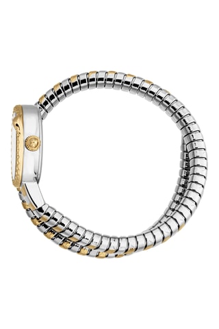 Stalen Quartz Horloge - Zilverkleurig en Goudkleurig