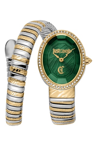 Stalen Quartz Horloge - Zilverkleurig en Goudkleurig