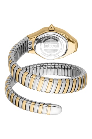 Stalen Quartz Horloge - Zilverkleurig en Goudkleurig