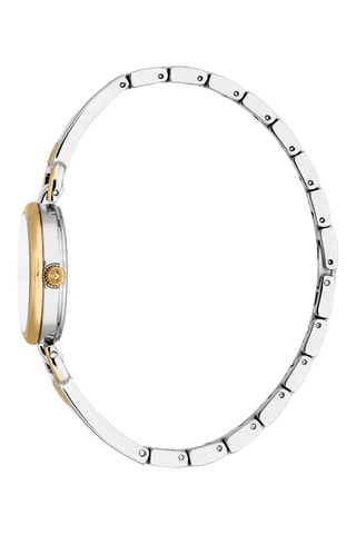 Stalen Quartz Horloge - Zilverkleurig en Goudkleurig