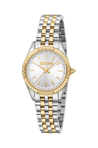 Stalen Quartz Horloge - Zilverkleurig en Goudkleurig