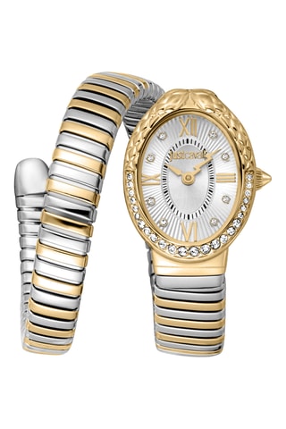 Stalen Quartz Horloge - Zilverkleurig en Goudkleurig