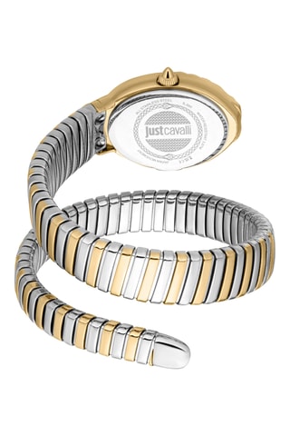 Stalen Quartz Horloge - Zilverkleurig en Goudkleurig