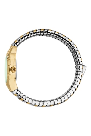 Stalen Quartz Horloge - Zilverkleurig en Goudkleurig