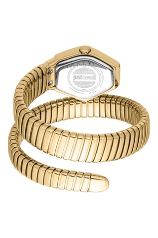 Stalen Quartz Horloge - Goudkleurig en Groen