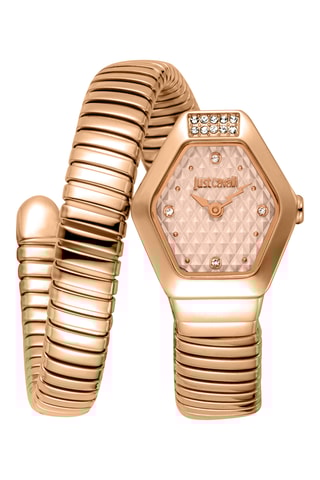 Stalen Quartz Horloge - Roségoudkleurig