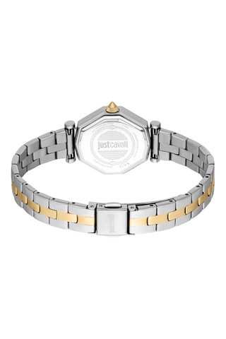 Stalen Quartz Horloge - Zilverkleurig en Goudkleurig