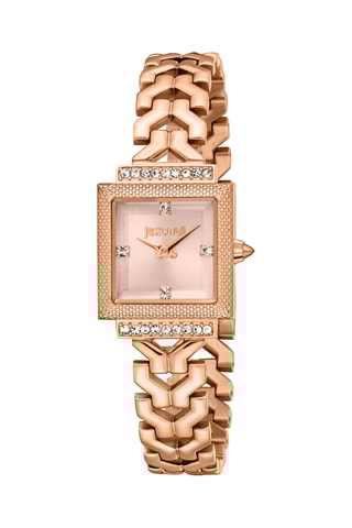 Stalen Quartz Horloge - Roségoudkleurig