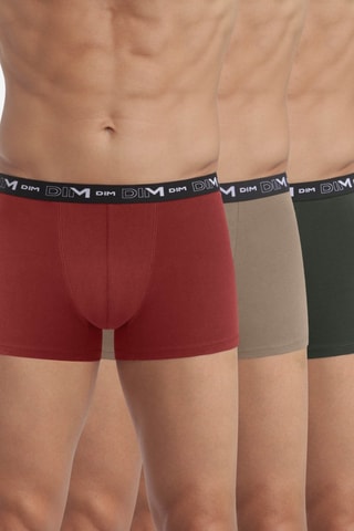 3 parigamba Coton Stretch - Rosso