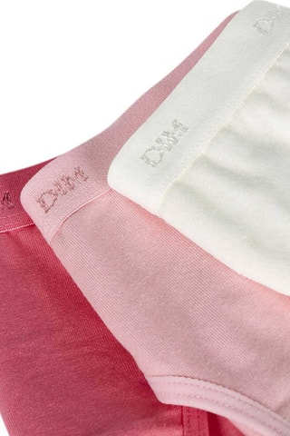 3 slip Les Pockets Ecodim - Rosa e beige
