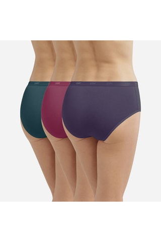 3 culotte Les Pockets EcoDIM - Viola, bordeaux e verde