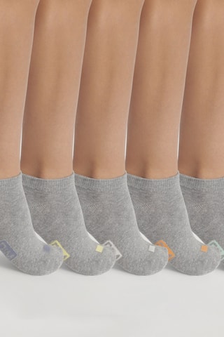 10 paia di calzini Ecodim - Grigio chiaro melange