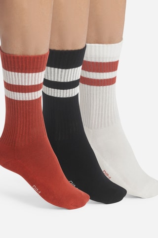 3 paia di calze Sport - Avorio