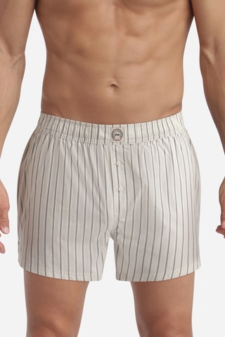 Boxer Collaboration IDLF - Ecrù e grigio scuro - Unisex