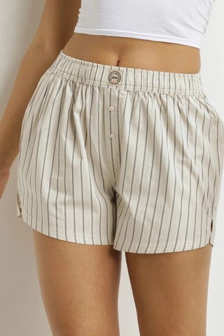 Boxer Collaboration IDLF - Ecrù e grigio scuro - Unisex