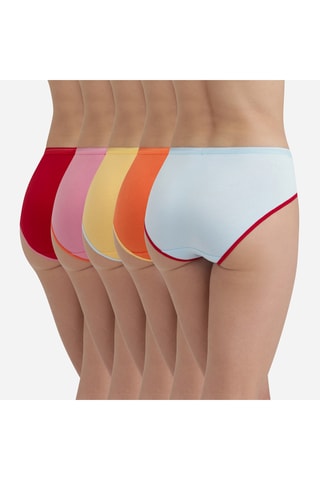 5 culotte Collaboration IDLF - Celeste e arancione