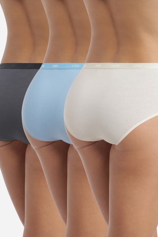 3 culotte Ecodim - Beige, celeste e antracite