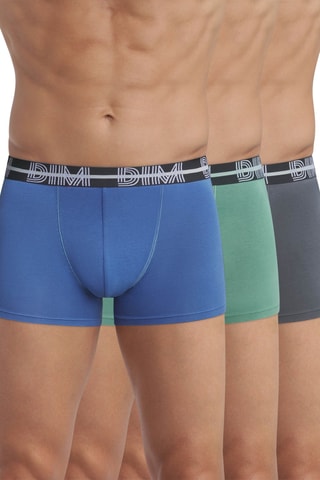 3 parigamba Powerful - Cobalto, verde melange e grigio scuro