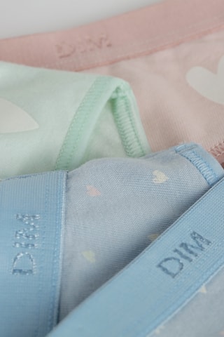 3 slip Pockets Coton - Malva, celeste e verde